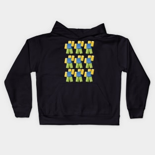 Roblox  Aesthetic Noob T-Pose Respawn Default Character Kids Hoodie